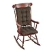 The Gripper Non-Slip Omega Jumbo Rocking Chair Cushions, Chestnut