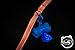 Buddy & Co. Nylon Dog Leash with Reflective Stitching for Nighttime Visibility (3/4-Inch Wide, 6ft Long) - Best for Small to Medium Dogs - Hot Orange Color