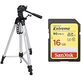 Amazon Basics 60-Inch Lightweight Tripod with SanDisk 16GB Card