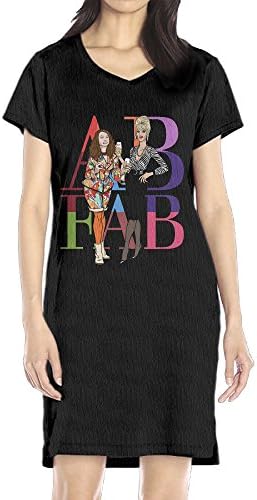 SBPZEB Women's AB Absolutely Fabulous V-Neck Tshirt Dress