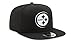 New Era Pittsburgh Steelers 9Fifty Black & White Logo Adjustable Snapback Hat NFL