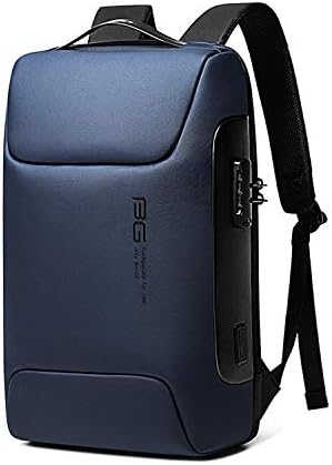 blue anti-theft backpack with usb charger and laptop space Backpack,Business Travel anti Theft Slim Durable Laptops Backpa FM Computers effectively relieve hand pressure ProEtrade Travel Backpack, Extra Large