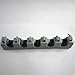 Hulless Broom Holder, Wall Mounted Orgnizer Storage Hooks, Mop Storage Tool Rack with 5 Ball Slots and 6 Hooks. 2pcs