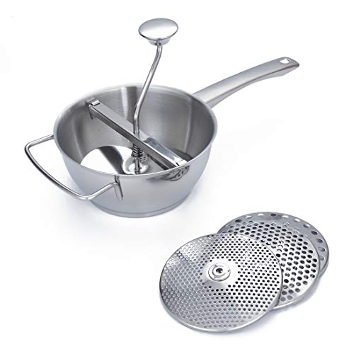 image for OMGard Food Mill, Manual Food Grinder 18/10 Stainless Steel for Vegeta