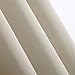 Deconovo Blackout Curtain Panel – Solid Grommet Top, Thermal Insulated & Energy‑Saving, Machine‑Washable Room Darkening Window Treatment for Bedroom & Living Room, 1 Panel, Light Beige, 42W x 84L