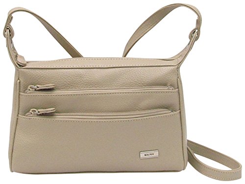 Koltov Beaumont Sierra Zipper Mini Handbag One Size Taupe