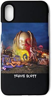 Dolorexri iPhone X Case iPhone Xs Case Travis-Scott-Astroworld-Album- Matte TPU Bumper Protective Anti-Scratch Resistant Phone Case Cover Compatible with iPhone X iPhone Xs