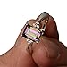 iLH Clearance Rings,ZYooh Women Princess Cut Mystic Rainbow Rings Engagement Diamond Rings Jewelry Gift (Rainbow, 8)
