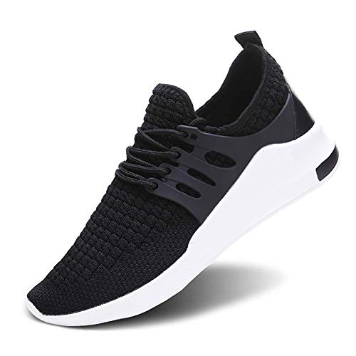 Wander G Men's Women's Slip on Sneakers Fashion Lightweight Running Shoes Casual Athletic Shoes for Walking (38,Black)
