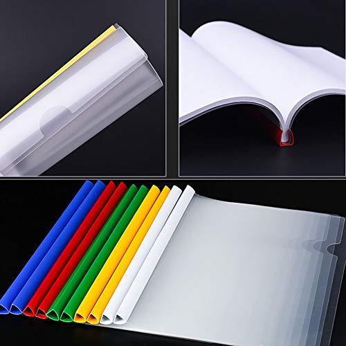 image for Bonaier Premium Report Covers with Sliding Bar, 65 Sheet Capacity, Tra