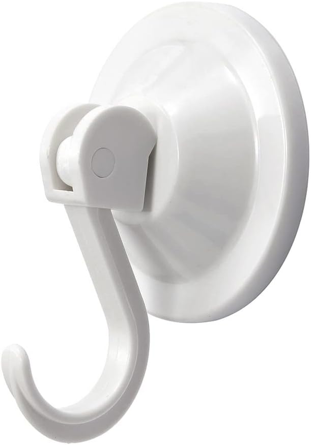 Wreath Hangers - NL HOME Wreath Hangers for Glass Door or Window, 2-Pack Strong Suction Cup Utility Hooks, White