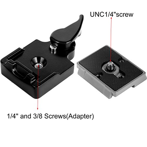 pangshi Camera Quick Release Plate 323 RC2 with Special Adapter 200PL-14 QR Plate - Thumbnail 2