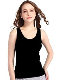 AMVELOP - Conjunto de 4 camisetas de tirantes elásticas para mujer