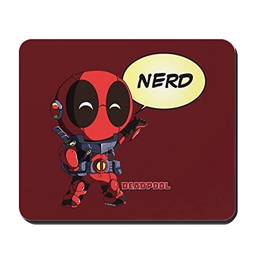 CafePress Deadpool Nerd - Non-slip Rubber Mousepad, Gaming Mouse Pad