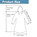 GYORGKSHI Rain Poncho for Adults, Clear Disposable Poncho for Men Women, Emergency Lightweight Raincoat with Drawstring Hood (6 Pack)