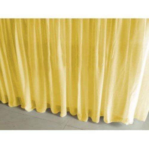 YELLOW Chiffon Lined Ruffled Bed Skirt queen16 inch king