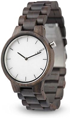 LAiMER Women's Wooden Watch MARMO – Wrist Watch Made of Natural Sandalwood and a dial consisting of South Tyrolean Marble