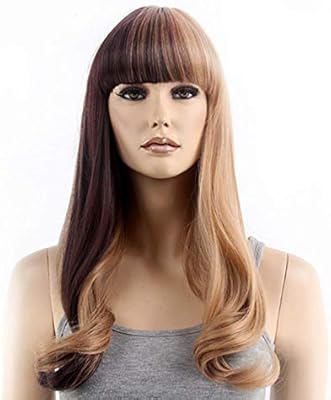 Hairpieces Hair Extension Fashian Brown Two Tone Long Curly Hair