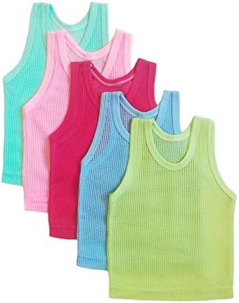 Suppasa Tank Tops Summer Clothes For newborn Baby toddlers Kids Boys (5-Pack) (2-3 Years, Assorted)