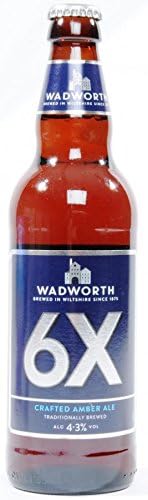Wadworth 6X & Snacks Gift Packs (Wadworth 6X, 3 x 35g Serious Pig Snackling Sea Salted Cracking & 2 x 100g Lindt Excellence 70% Dark Chocolate)