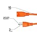 Epicord 16/3 Extension Cord Outdoor Extension Cord (50 ft) Orange Heavy Duty Extension Cord(Orange)