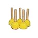 Foam Brush Set CONDA Set of 6 Stamp Painter,Sponges Brush Set for Kids Wood Handle