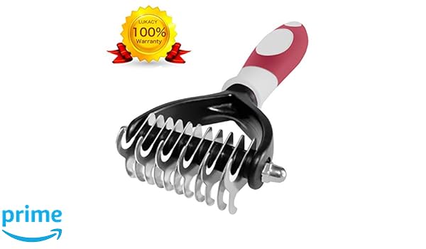 Lukacy Dematting Comb Dematting Brush Mat Remover Dog Undercoat