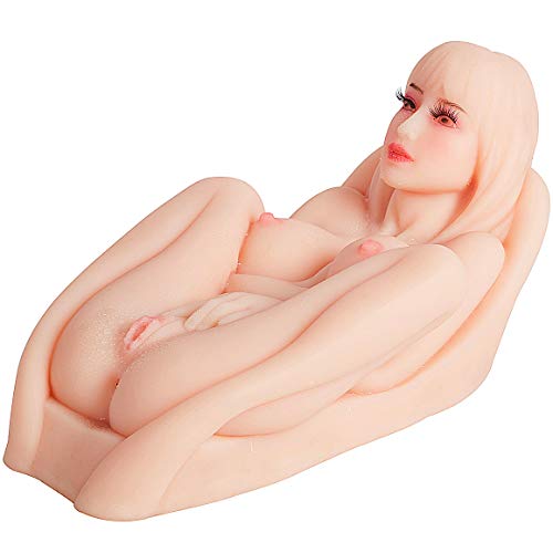 Einkyou 12.43Pounds Natural Realistic Põckèt P&ûssý Famale Torso for Male Hands Free Silicone Live Dolls Adult Toy, 3D Simulation Men's Fun Play Lifelike