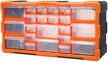 Horusdy 22 Drawers Storage Cabinet Tool Box Bin Chest Case Plastic