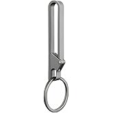 Titanium Carabiner Keychain Clip, Heavy Duty Quick Release Keychain Clip with Key Ring for Men Pants Belt