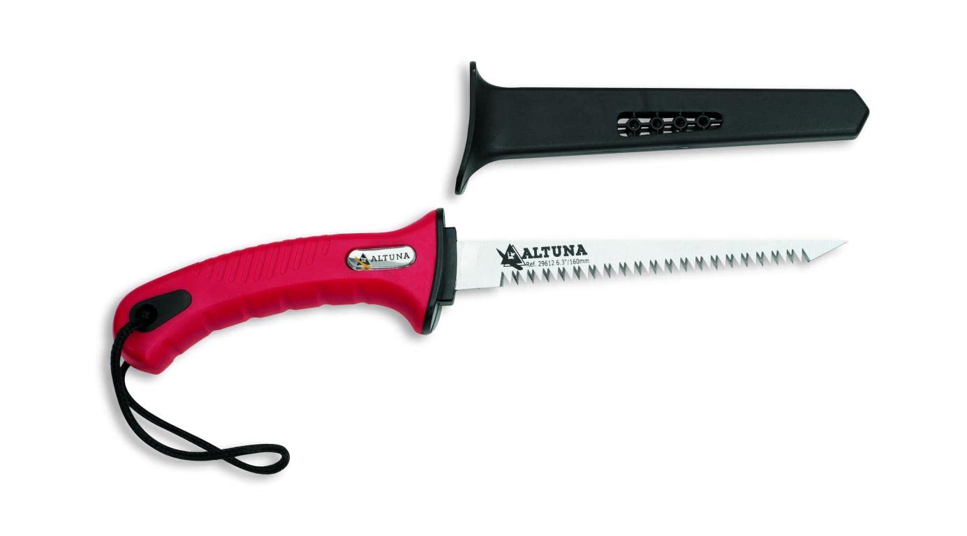 Pruning Saw Roots and Plasterboard 29612 - Japanese Serrated - Heavy Duty and Very Light - Hand Saw Made of Steel and Reinforced Aluminium - Ideal for Forestry Use - Includes Case - Altuna
