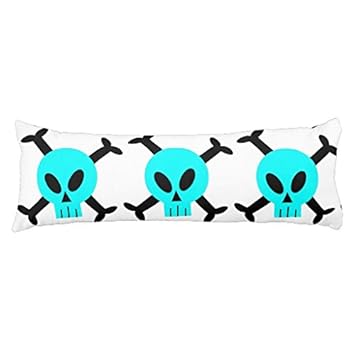 Amazon Com Blue Skull And Crossbones Pillow Body Pillowcase Home