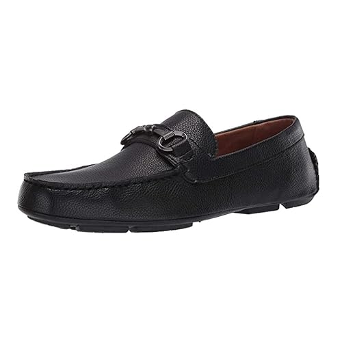 Kenneth Cole REACTION Men's Lyon Bit Driver Loafer, Black, 10 in