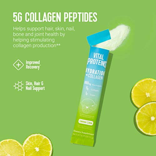 Vital Proteins, Hydration Collagen Lemon Lime, 0.39 Ounce, 7 Pack Pricepulse