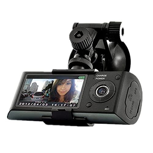 CLOUDSALE ; Your Store. Your Place 2.7 TFT LCD Screen 5MP Dual HD Camera Recorder Camera Car Blackbox DVR with GPS Logger and G-Sensor