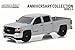 Greenlight 27940-F 2018 Chevrolet Silverado Redline Edition Silver 100th Anniversary of Chevy Trucks Anniversary Collection Series 6 1/64 Model Car