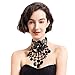 Holylove Black Statement Necklace for Women, Costume Necklace for Women Party Bachelo Novelty Fashion Jewelry - HLN0001 Black