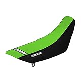Enjoy MFG 1982 - 2002 KX 60 Black Sides / Green Top Full Gripper Seat Cover