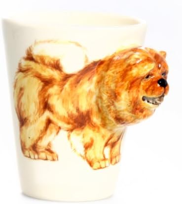 Chow Chow 3D Ceramic Mug - Brown