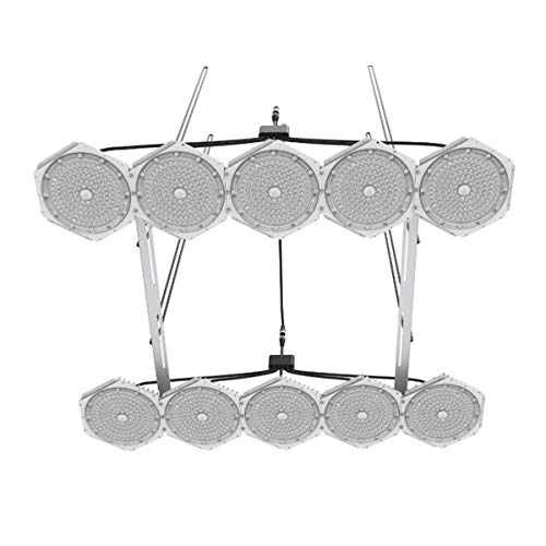 Magna Grow LED SunDysk Grow Light, Commercial Grade 600W Full Spectrum LED Flower Grow Lamp, 5000K (Gavita 1000 Replacement) PPFD 1380, IP66 Waterproof, Full Cycle Grows