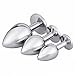 3PCS Anal Plug Set,Wellwanted®Excellent Medical Silicone Anal Pleasurable Butt Plug Sex Toy for Experienced Users and Beginners (Hejin)