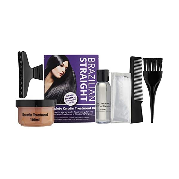 SALON-QUALITY-WITH-PROFESSIONAL-RESULTS-Brazilian-Straight-Keratin-Purple-Treatment-Kit-Quality-Hair-StraighteningBlow-DrySmoothingHome-Use-Great-gift SALON QUALITY KERATIN BOTOX WITH PROFESSIONAL RESULTS. Brazilian Straight, Purple Treatment Kit, 1-3 APPLICATIONS, Hair…