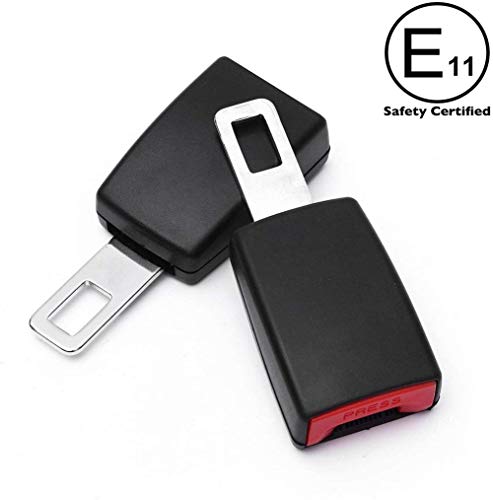 Gvbest Seat Belt Extender(2 Pack) Seat Belt Buckle Extention,(Note-Metal Tongue 7/8'')- E11 Safety Certified,Suitable for most cars - Thumbnail 3