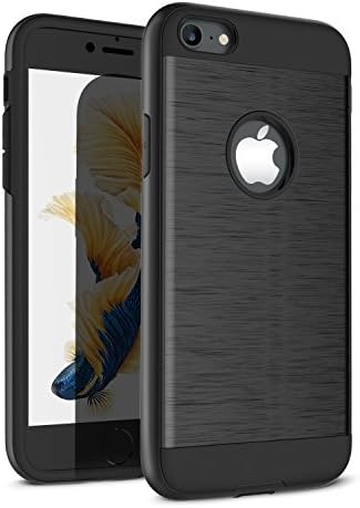 iPhone 7 Case, iPhone 8 Case, BYTC Shockproof of Slim Anti-Scratch Protective Cover of Heavy Duty Dual Layer Rugged Cover for Apple iPhone 7 (2016) and Apple iPhone 8 (2017) (Black)