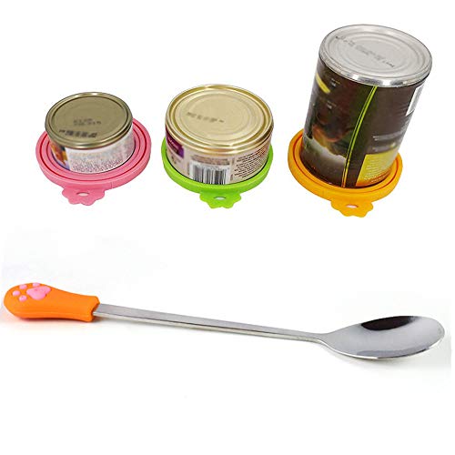 IVIA PET Food Can Spoon/ 4Pack/ Multiple Sizes Stainless Steel