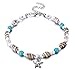 Fesciory Puka Shell Anklet for Women Summer Natural Cowrie Adjustable Ankle Bracelet, Handmade Boho Hawaiian Beach Seashell Jewelry for Girls (Shell Starfish)