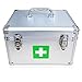 Morning Plus - First aid kit Lockable Medication Box Organizer Emergency Medicine Storage Box Aluminum Medical Box 12