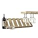 J.K. Adams Ash Wood Stemware Rack, 25-inches by 10-inches, 18 Glass Capacity