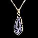 Agate Necklace Light Irregular Shadow Gold-plated Pendant Geode Gemstone Handmade Jewelry