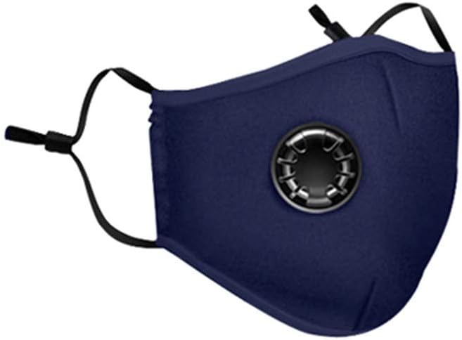 Face Másk,Washable Reusable Mouth Guard Face Bandanas Cotton Anti Haze Dustproof Face Cover with Breathing Valve